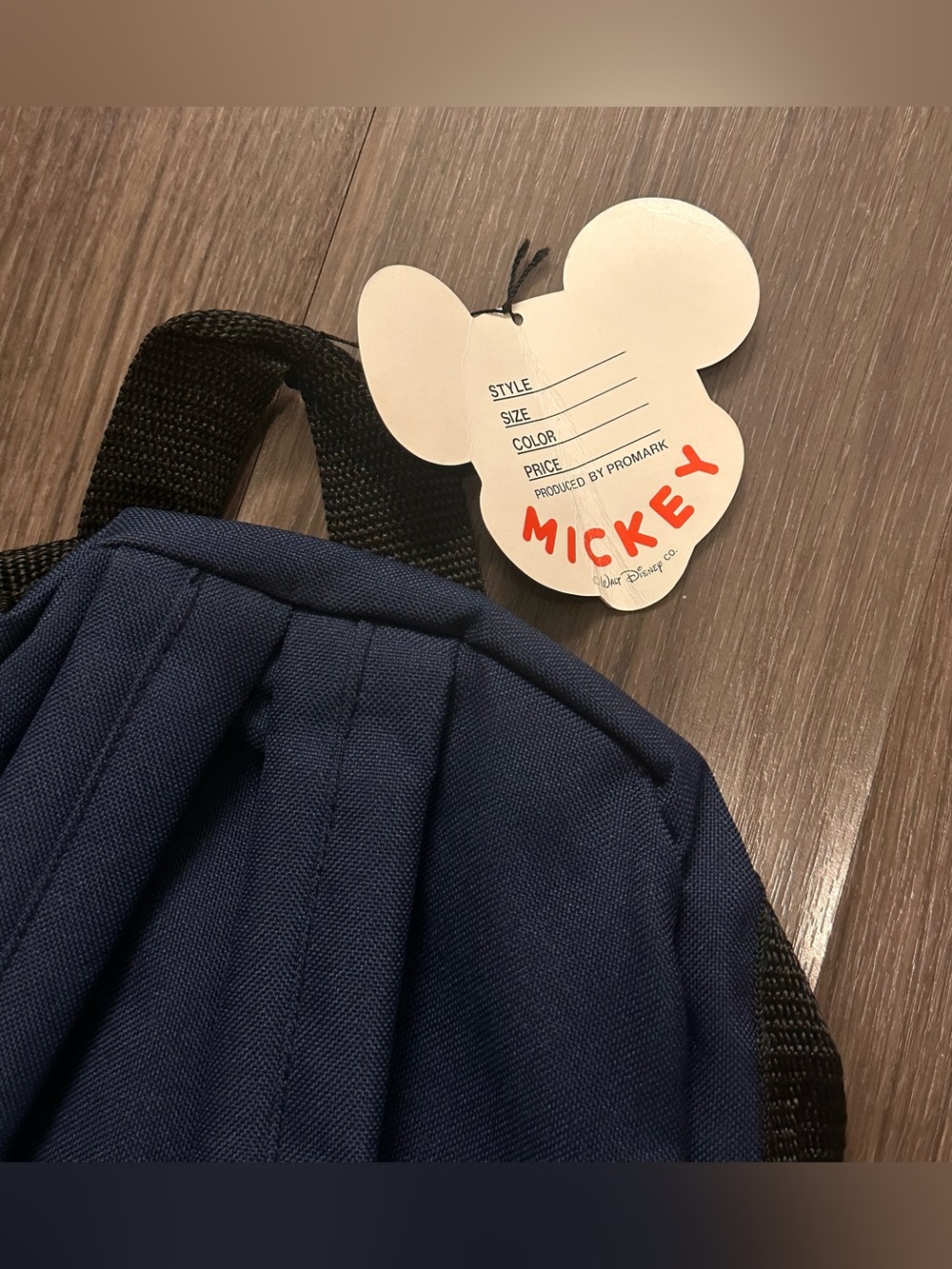 NWT Vintage Walt Disney Mickey Mouse Mini Backpack - Picture 4 of 4